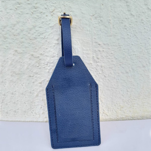 Étiquette de bagage en cuir véritable pour sacs de voyage, étiquettes d'identification pour étuis de costume, étiquettes de sac pour bagages - Product Image 1