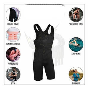 Combinaison unisexe une pièce d'uniforme de compression d'arts martiaux mixtes pour adultes, extensible, personnalisable, coupe Storm - Product Image 5