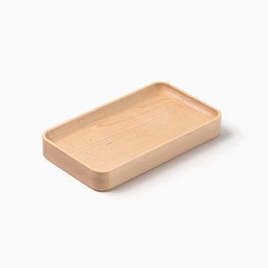 Plateau de service en bois poli personnalisé fait à la main, écologique, plateau de luxe en bois, amélioration de la table, service à domicile - Product Image 1