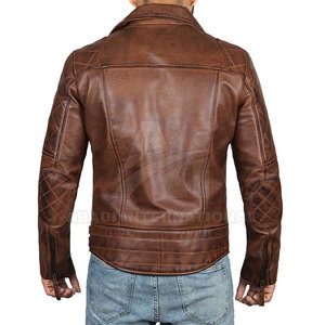 แจ็กเก็ตหนังสำหรับผู้ชายเสื้อแจ็คเก็ตหนังคอพับลงสำหรับกลางแจ้งไซส์ใหญ่พิเศษ - Product Image 6