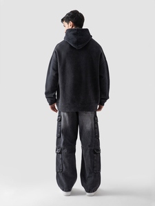 Sudadera con capucha recortada con logotipo personalizado al por mayor para hombre, sudadera lisa de buena calidad, Sudadera con capucha cuadrada personalizada para hombre y mujer - Product Image 4