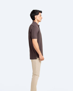 Chemise décontractée imprimée de qualité supérieure pour hommes, manches courtes, coupe classique, tissu en coton tricoté 220g, séchage rapide, broderie de logo personnalisée - Product Image 4