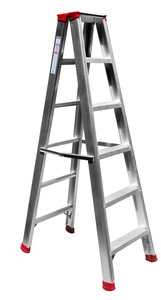 Échelle de travail domestique intérieure fiable au design moderne en quatre étapes avec caractéristiques de sécurité Échelle à usage quotidien - Product Image 6