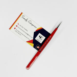 Pinzas de pestañas de acero inoxidable con etiqueta privada personalizadas profesionales Selección de volumen sostenible para extensión de pestañas - Product Image 6