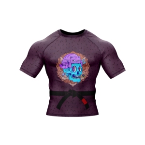 Rashguard personnalisé entièrement sublimé, respirant, en spandex/polyester, manches longues, unisexe, équipement de BJJ et de MMA - Product Image 3