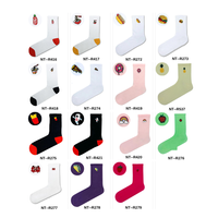 Chaussettes de tennis unisexes en coton imprimé de haute qualité, antidérapantes, respirantes, pour le sport, fabrication turque, vente en gros, usage quotidien
