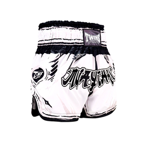 Shorts Spéciaux Jumeaux de Haute Qualité, Légers, Imprimés par Sublimation, Couleur Noire, Extensibles, Séchage Rapide, pour Muay Thai et Arts Martiaux - Product Image 2