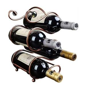 Trending Style Multi Storage Bottles Iron Metal Golden Stable Standing Floor <b>Wine</b> <b>Rack</b> for Home & Club <b>Wine</b> Champagne Bottle - Product Image 4