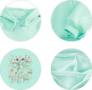 Sweat à capuche vintage pour femme, coupe ample, camouflage, impression en relief, lavage à l'écran, réfléchissant, coupe ample, manches régulières, tendance - Product Image 6