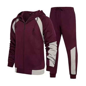 Ensemble de survêtement pour homme en molleton écologique avec logo personnalisé, vente en gros, marque privée, vêtements de sport pour homme, fermeture à cordon, 2 pièces - Product Image 1