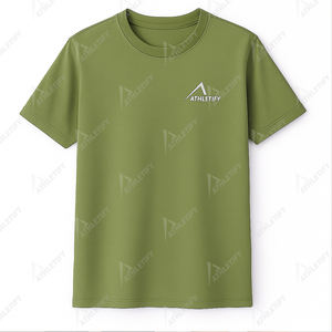 Athletify, camiseta Ringer de mezcla de algodón para hombre, Mangas de bloqueo, tela de 180g, estilo callejero, ropa informal cómoda y elegante a la moda - Product Image 5