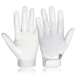 Guantes Profesionales de Receptor de Fútbol Americano con Logotipo Personalizado, Guantes de Entrenamiento con Agarre de Silicona en Toda la Palma, Guantes de Fútbol Adhesivos - Product Image 6