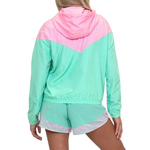 ชุดเซ็ทลำลองสองชิ้น ดีไซน์ล่าสุด โลโก้สั่งทำได้ เสื้อแจ็คเก็ตกันลมผู้หญิง ผ้าแคนวาสเนื้อแน่น 100% ผ้าฝ้าย ระบายอากาศได้ดี - Product Image 3