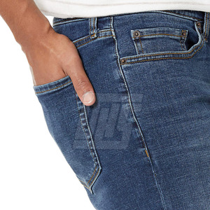 Short en jean fait sur mesure de nouveau style Short en jean de couleur unie fabriqué au Pakistan pour hommes - Product Image 6
