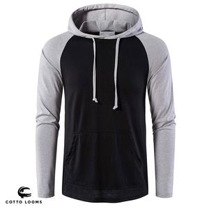 เสื้อฮู้ดผู้ชายสีทึบระบายอากาศ - Product Image 1