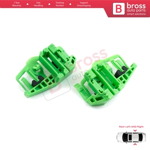 คลิปยึดกระจกหน้าต่าง BWR698+BWR700 ด้านหลังซ้ายและขวา สำหรับ 3 E90 E91 ปี 2004-2012 4/5 ประตู 1 E87 ปี 2003-2012 5 ประตู - Product Image 3