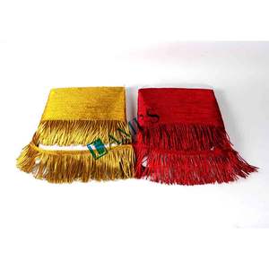 Wholesale High Quality Gold Fringe <b>Tassel</b> <b>Trim</b> Customized 2cm to 8cm Sizes Factory Direct Custom Gold Fringe for Flag Decoration - Product Image 6