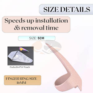 <b>Hair</b> Parting Ring <b>Tool</b> Stainless Steel Pliers for Professional <b>Hair</b> <b>Styling</b> Quick Extension Installation Commercial Use - Product Image 2