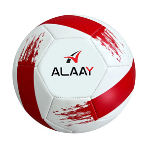 Alaay Ballon de football personnalisé taille 5 Fabrication professionnelle Ballon de football en cuir TPU souple cousu à la machine pour l'entraînement sportif - Product Image 1