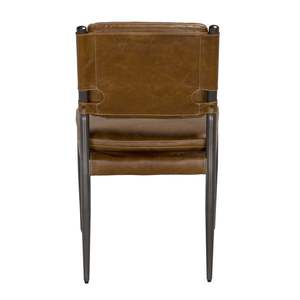 Modern Leather Upholstered Dining <b>Chair</b> with <b>Metal</b> Legs Custom OEM ODM Manufacturer Indoor Furniture for Restaurant Hotel, Cafe - Product Image 4