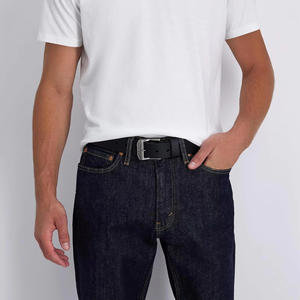 Cinturón con hebilla de marca de lujo personalizado para hombre, cinturón de cuero de vaca genuino para hombre, cinturones de cuero occidental real, logotipo láser, delgado y de alta calidad - Product Image 6