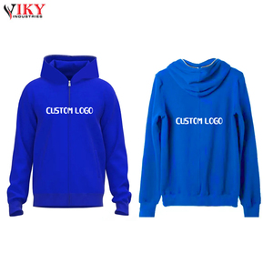 Viky Industries-Sudadera con capucha y cremallera completa para hombre, prenda profesional OEM, venta al por mayor y personalizada, con bolsillos laterales delanteros - Product Image 6