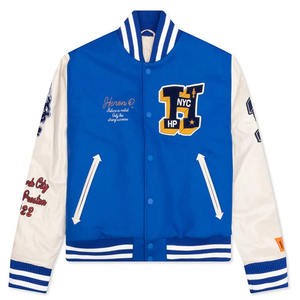 Chaquetas Varsity de Piel de Oveja de Alta Calidad Anti-UV para Hombre y Mujer, Nuevo Estilo con Cuello Alto, Todas las Tallas y Colores, Lana de Baja Densidad - Product Image 1