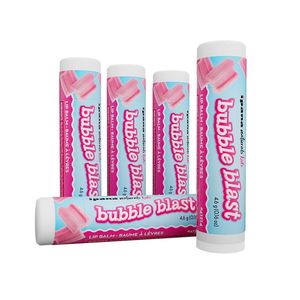 Bálsamo Labial Personalizado OEM con Etiqueta Privada, Sabor a Chicle, Natural con Vitamina E, Producto de Belleza y Cuidado Personal, 20g, Portátil, Paquete de 5 - Product Image 1