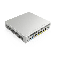 Alat Firewall J4125, Router Mini PC lembut 4 i225/i226 2.5G LAN PfSense Mini Server ESXI