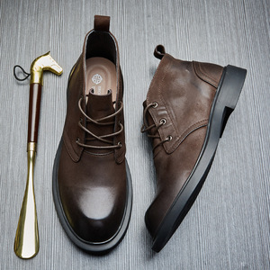 Chaussures décontractées légères avec semelle absorbant la transpiration et structure flexible, chaussures de tous les jours pour hommes, chaussures en cuir - Product Image 2