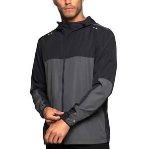 Chaqueta cortavientos de alta calidad de otoño y primavera con bloque de Color personalizado para hombre, chaquetas impermeables de poliéster de Material personalizado transpirable - Product Image 1