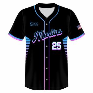 Uniformes de béisbol personalizados, impresión por sublimación, cosido digital, camisetas de equipo, diseño propio, alta calidad, duradero - Product Image 5