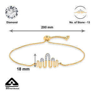 Pulsera Minimalista de Oro con Diamantes para Mujer - Product Image 5