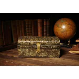 Iron Decorative Storage Box Elegant Trunk Design for Home Organization - Product Image 2