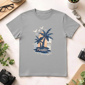 T-shirt unisexe 100 % coton 210 GSM coupe décontractée oversize impression sérigraphie et DTG vêtement non compressé - Product Image 1