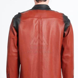 Chemises en cuir légères pour hommes, confortables, respirantes, coupe-vent - Product Image 5