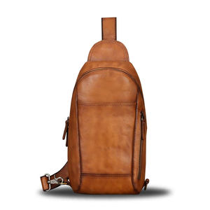 Nouveau sac pour homme en cuir véritable - Simple, petit, de haute qualité, durable, sport, mode, décontracté, sac messager, sac à bandoulière - Product Image 3