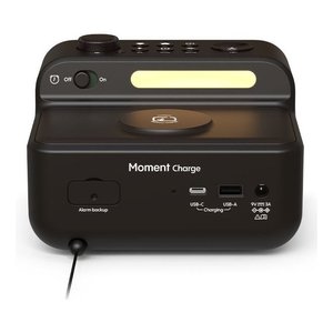 MOMENT Charge Coffee black 30103 alarm <b>clock</b> <b>radio</b> - Product Image 3