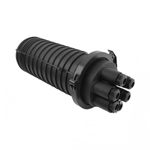 GJS 440×Ø205mm FOSC Caja de Fibra Tipo Domo FTTH FTTX IP68 Sellado Mecánico 2 Entradas 4 Salidas Bandeja de Empalme ABS 24 48 96 144 Hilos - Product Image 6