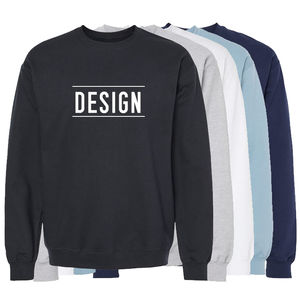 Fourniture d'usine ras du cou plaine 100% coton sweat ras du cou séchage rapide col rond hommes sweat vente en gros OEM conception personnalisée - Product Image 1