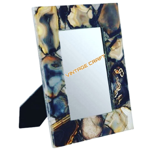 Cadre photo moderne en pierre d'agate pour la décoration murale de la maison et du bureau Artisanat naturel par les exportateurs Prix bas - Product Image 3