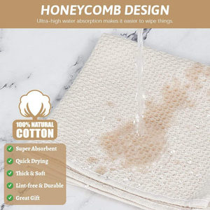 100% Cotton Knitted Kitchen Towels Quick-Dry & <b>Lint</b>-Free Durable and Easy to Maintain for Any Kitchen - Product Image 6