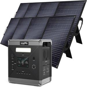 Estación de Energía Portátil SolarPlay de Alta Calidad de 2400W, Generador Solar de Gran Capacidad de 2160Wh con 2 Paneles Solares de 200W - Product Image 1