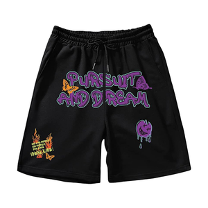 Shorts de jogging décontractés pour hommes 2026 en polyester et coton, style urbain, écologiques, imperméables, vintage, hip-hop, avec taille élastique - Product Image 3