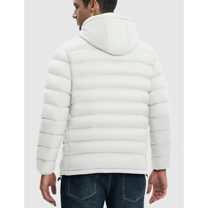 Chaqueta de Invierno Acolchada de Talla Grande para Hombre, Chaqueta Acolchada con Capucha Desmontable, Diseño Personalizado con Logotipo Impreso, Chaquetas para Hombre - Product Image 6