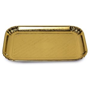EASY BAKE Gold 15792C Set of 3 Disposable Cardboard <b>Trays</b> 19x28cm for Guardini Premium Disposable Plates - Product Image 1