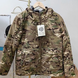 Básicos, mezcla de algodón 100% algodón Sudaderas con capucha regulares para hombres Ropa de caza Abrigo táctico de camuflaje Sudadera con capucha a prueba de polvo - Product Image 2