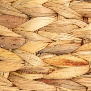 Tendance chaude jacinthe d'eau pouf siège décoratif tabouret salon décor à la maison en osier rond pouf tabouret os incrustation Console - Product Image 5