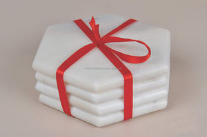 Sous-verres classiques écologiques carrés en marbre de qualité supérieure pour le service et la salle à manger au prix de gros - Product Image 3