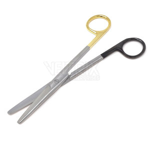กรรไกรผ่าตัดแบบตรง ยี่ห้อ Mayo ขนาด 5 1/2 นิ้ว ด้ามจับสีทองและดำ ผลิตจากทังสเตนคาร์ไบด์ สำหรับมืออาชีพ - Product Image 3